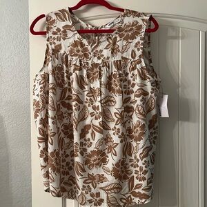 NWT sleeveless top